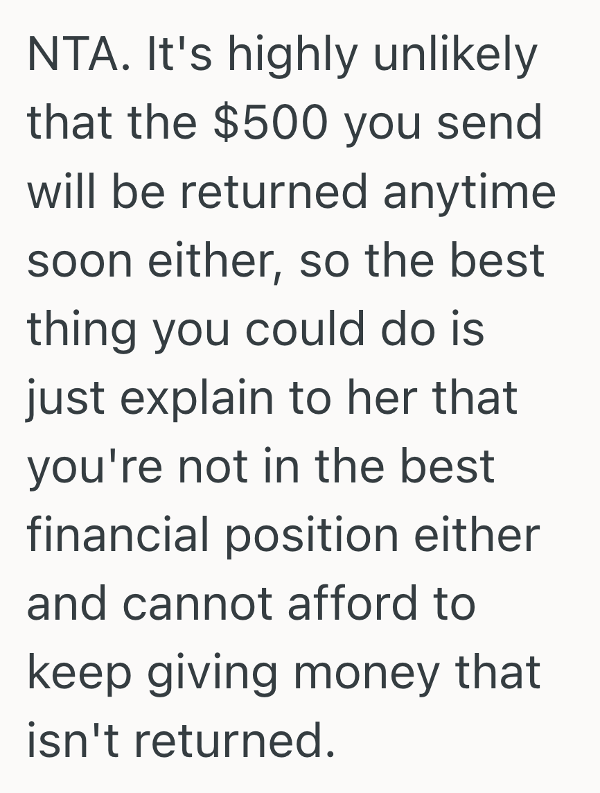 Screenshot 2025 06 18 at 12.43.19 PM She Tried To Support Her Cousin Through Every Setback, But When Cousin Never Paid Her Back, She Finally Had To Start Saying No