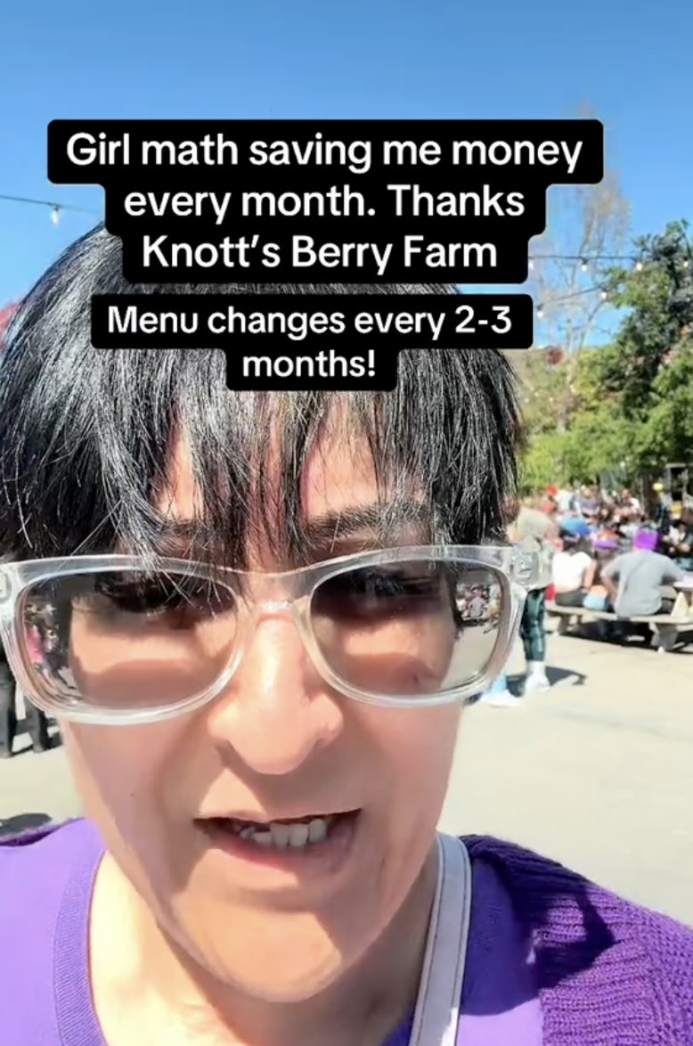 woman talking about food