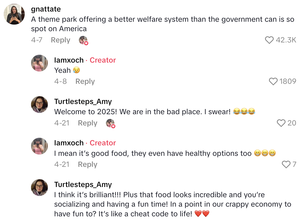 Screenshot 2025 06 18 at 5.41.02 PM Amusement Park Fan Said A $160 Dining Pass Will Let Her Eat For A Whole Year.   Girl math saving me money every month!