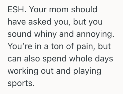 Screenshot 2025 06 19 at 10.45.33 PM Son Told His Mom He Was In A Lot Of Pain After Spending Multiple Days At The Gym, But His Mom Volunteered Him To Help Someone Move Anyway