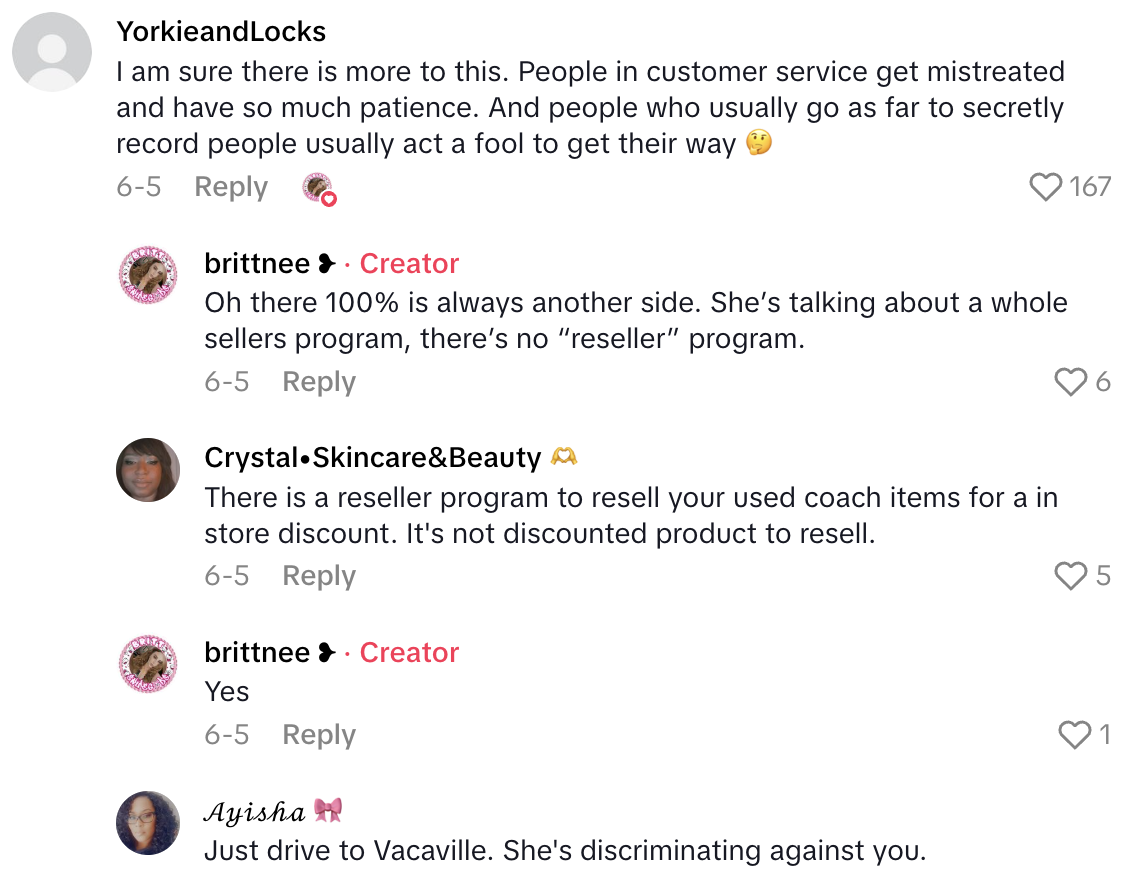 Screenshot 2025 06 21 at 2.17.42 PM Coach Outlet Store Shopper Wasnt Allowed To Return A Bag Because Of A Weird Rule, But When She Looked Into It She Was Told No Policy Exists