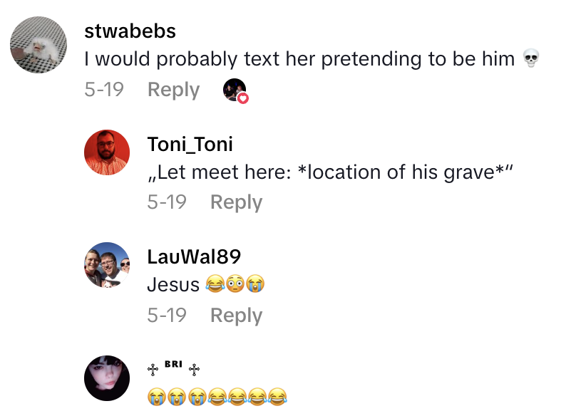 Screenshot 2025 06 21 at 5.02.47 PM It just brings me joy to know that she’s sitting there.   A Woman Said She Still Hasnt Told Her Fathers Mistress That He Was Deceased