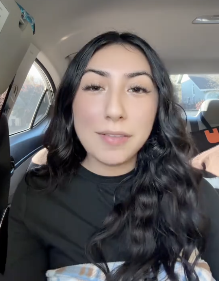 woman talking about tinting