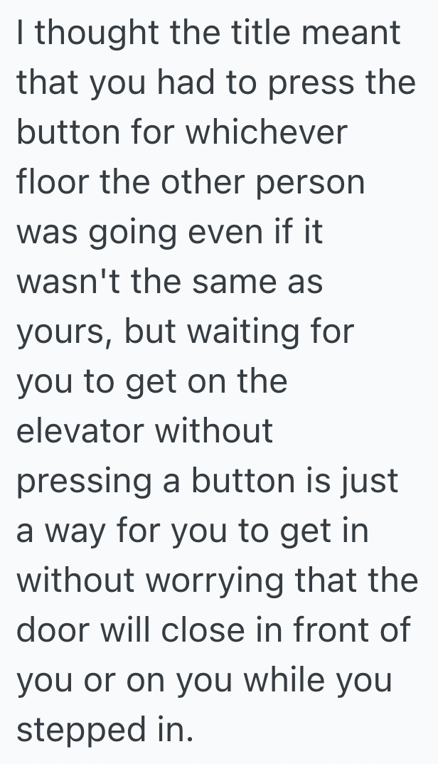 Screenshot 2025 06 22 at 1.53.28 PM Girl Enters The Elevator Assuming The Person Who Enters After Her Will Push The Button, But He Refuses To Use His Hands
