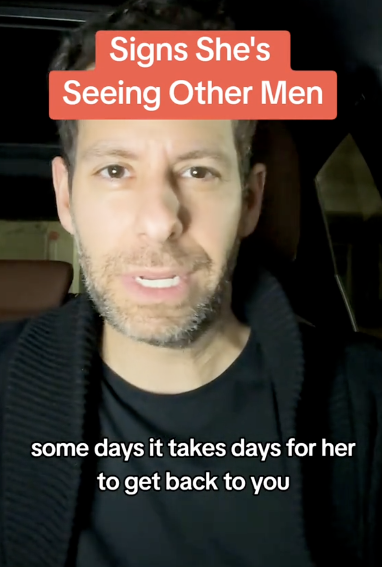 man talking about cheating