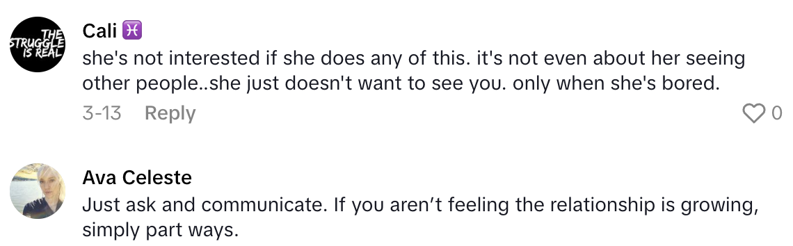 Screenshot 2025 06 22 at 3.42.37 PM A Dating Coach Talked About How Men Can Tell That Their Ladies Are Seeing Other Guys.   There’s no pattern to where she is or what she’s doing.