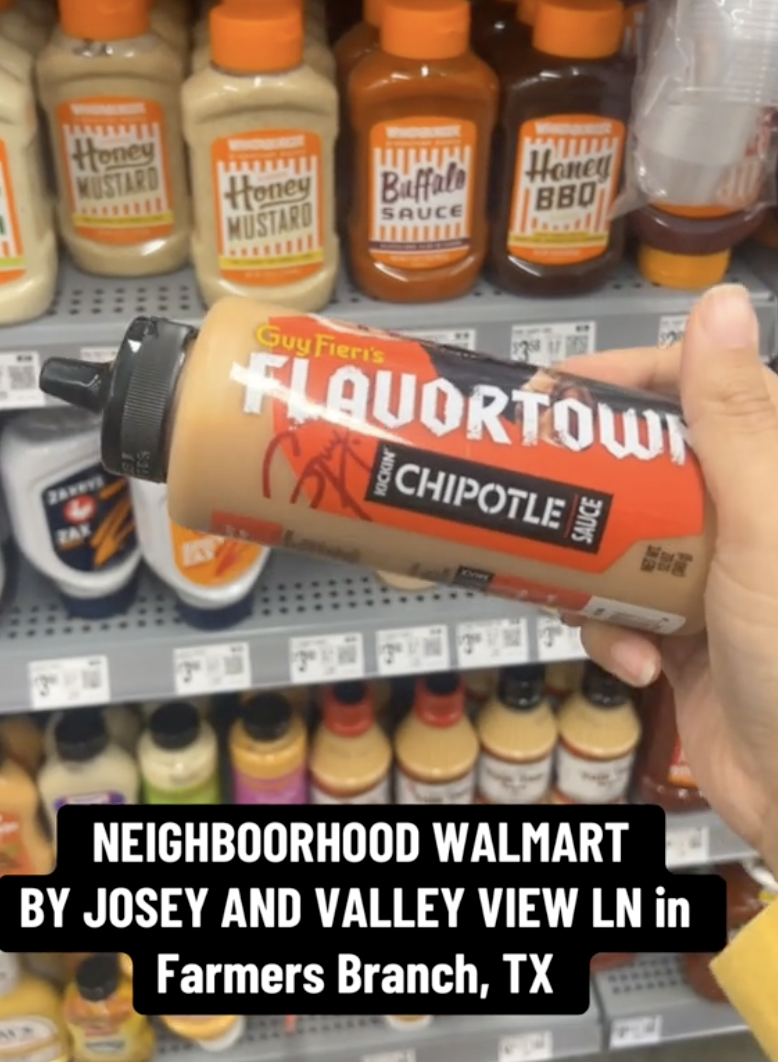 a flavortown sauce bottle