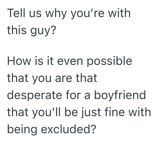 Screenshot 2025 06 23 at 1.31.51 PM She Invites Her Boyfriend To All Of Her Familys Events, But He Doesnt Ever Reciprocate