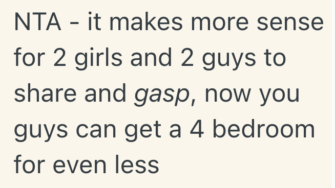 Screenshot 2025 06 23 at 3.28.24 PM Group Of Friends Would Save A Lot Of Money On An Airbnb If A Couple Of Them Shared A Room, But One Woman Is Determined To Have Her Own Space