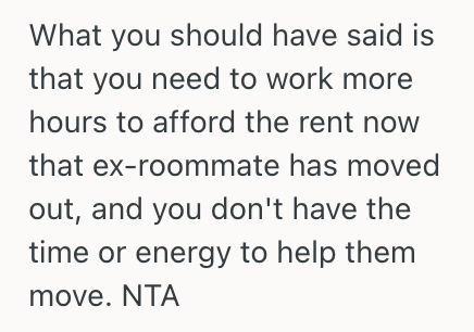 Screenshot 2025 06 23 at 7.24.36 PM Her Roommate Is Moving Out Soon, But Is Leaving Her To Cover All The Rent So Now Shes Refusing To Help Her