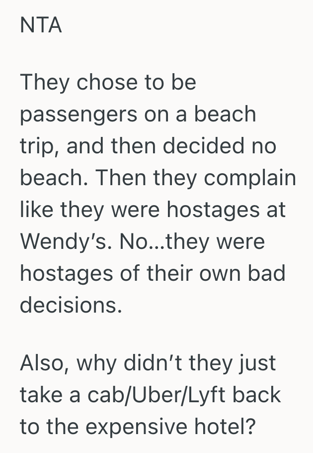 Screenshot 2025 06 24 at 11.18.54 AM Friends Walked Away From The Beach Trip Itinerary, But They Had The Audacity To Accuse The Rest Of The Group Of Being Inconsiderate