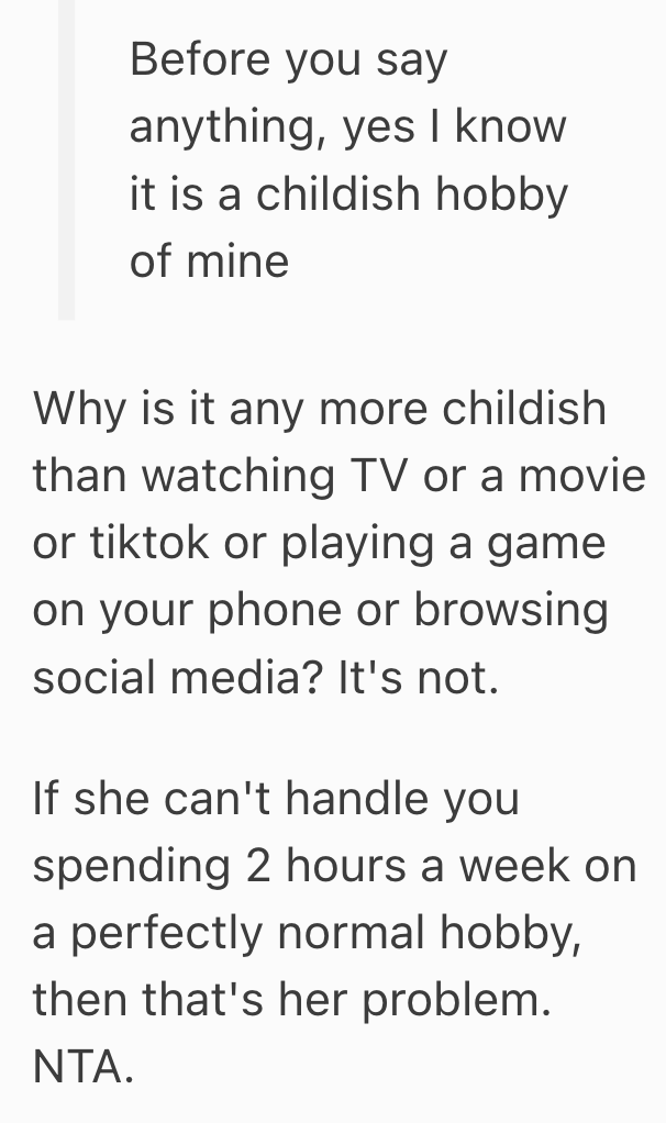 Screenshot 2025 06 24 at 11.37.15 PM His Girlfriend Tried To Take Away The Only Hobby That Helped Him Cope, So He Wondered If He Should Chose His Own Peace Of Mind Over Staying In The Relationship