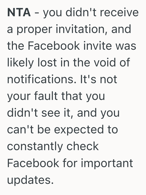 Screenshot 2025 06 24 at 3.46.48 PM His Cousin Sent Out Wedding Invites Over Facebook, But When One Groomsman Missed The Notification And Scheduled A Conflicting Trip, The Rest Of The Family Blamed Him
