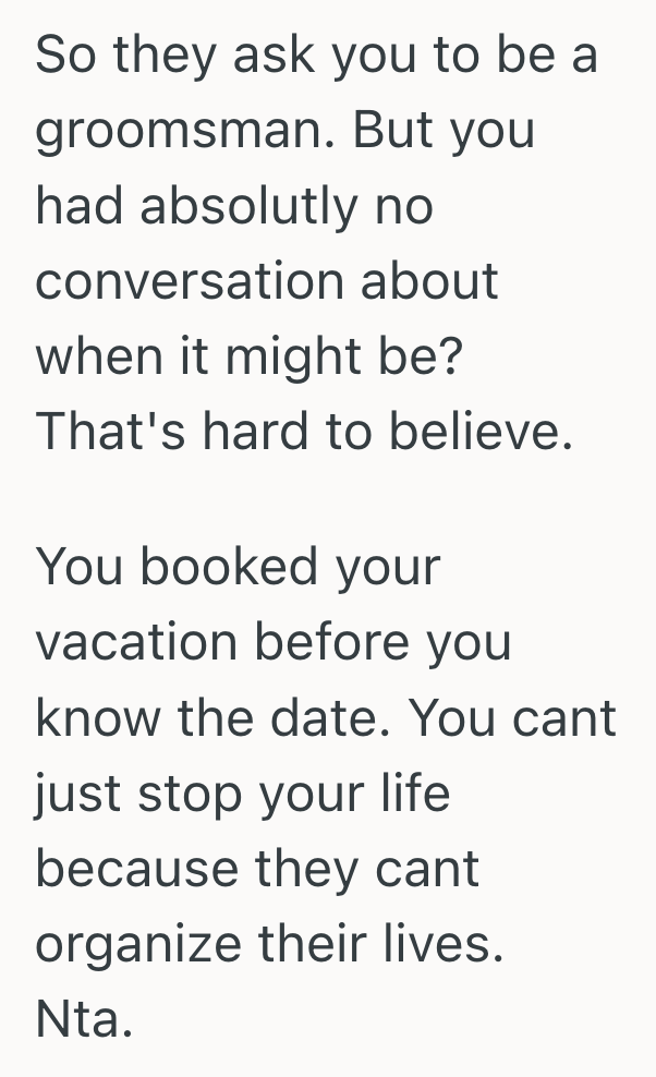 Screenshot 2025 06 24 at 3.47.37 PM His Cousin Sent Out Wedding Invites Over Facebook, But When One Groomsman Missed The Notification And Scheduled A Conflicting Trip, The Rest Of The Family Blamed Him