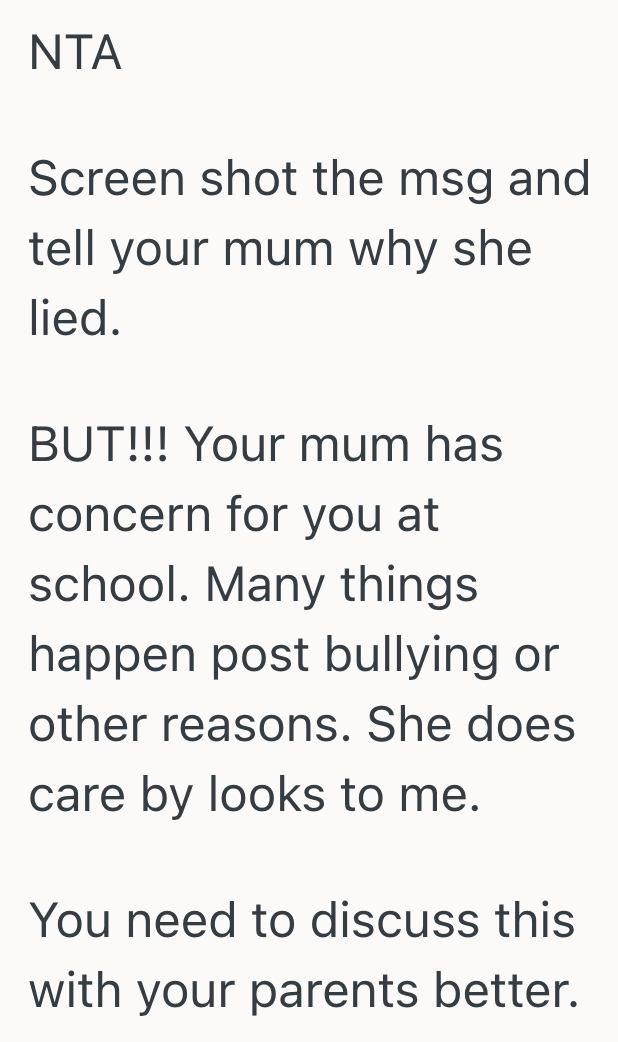 Teen Girl Is Upset At School And Tells Her Mom, But When Her Mom Texts ...