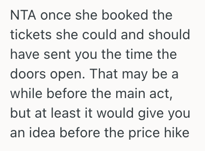 Screenshot 2025 06 27 at 1.09.46 PM Woman Buys Concert Tickets For Herself And Her Friend, But She Didnt Tell Her Friend What Time The Concert Starts
