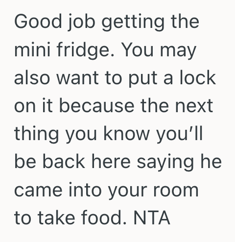 Screenshot 2025 06 27 at 10.56.00 AM His Roommate Kept Stealing His Food Without Asking, So He Locked It All Up In A Private Fridge To Keep It Away From Him