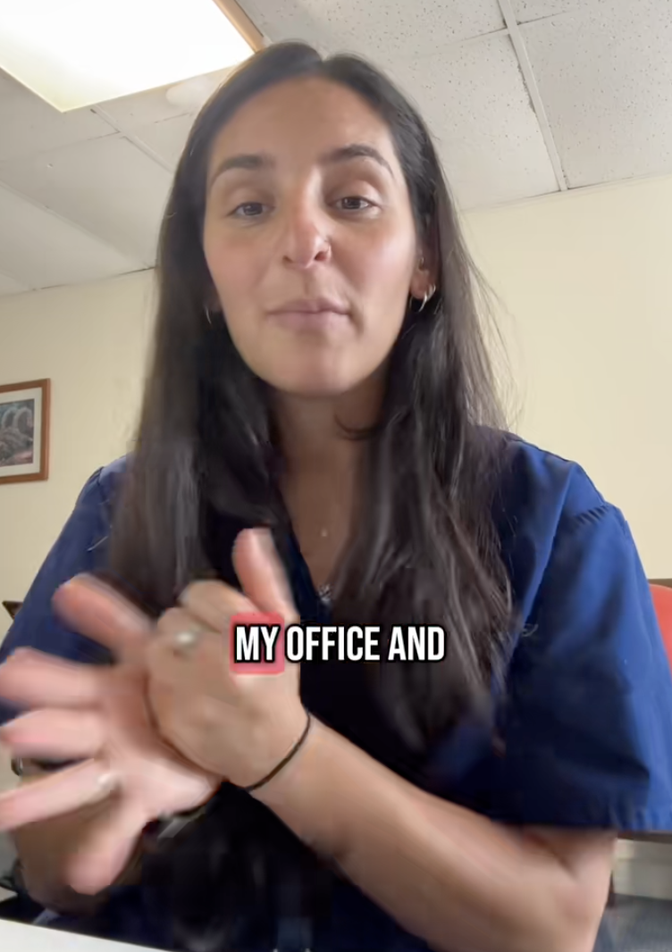 woman talking about one of her patients