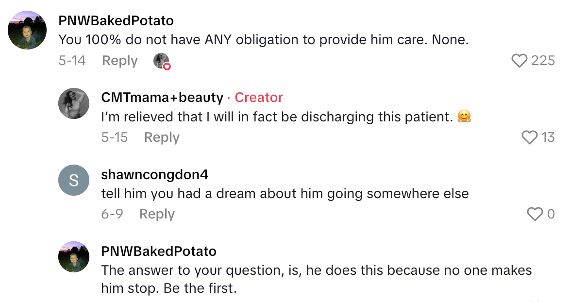 Screenshot 2025 06 28 at 1.39.20 PM Because it’s my job, and I can’t be rude.   A Physical Therapist Explained Why A Patient Made Her Feel Uncomfortable During A Session