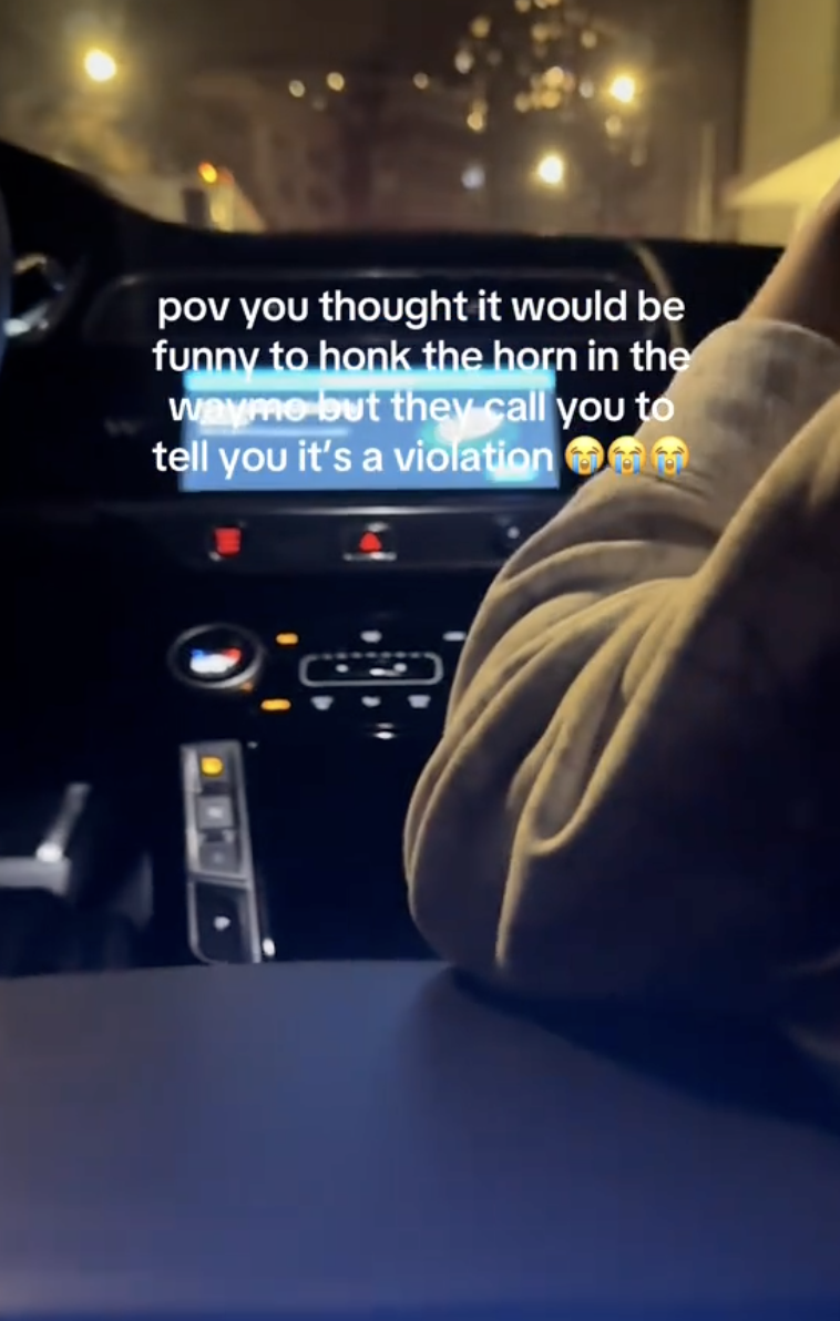 interior of a waymo vehicle