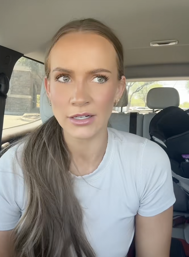 woman talking to tiktok viewers