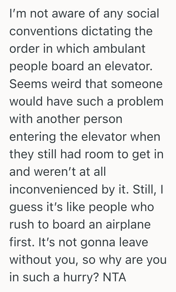 Screenshot 2025 06 28 at 12.18.28%E2%80%AFPM Entitled Elderly Woman Complained Loudly About Elevator Etiquette, So One Younger Rider Raised Their Voice To Defend Themselves