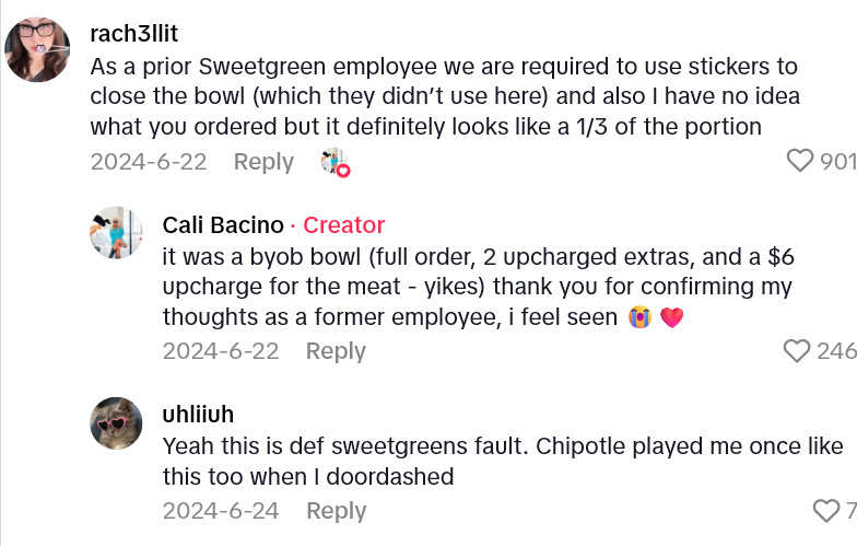 Screenshot 2025 06 29 160050 Sweetgreen Customer Tried To Take Advantage Of A Deal, But Ended Up With An Expensive Half Salad In A Crushed Bag