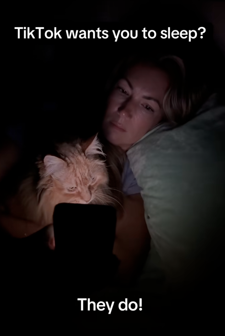 woman laying in a bed