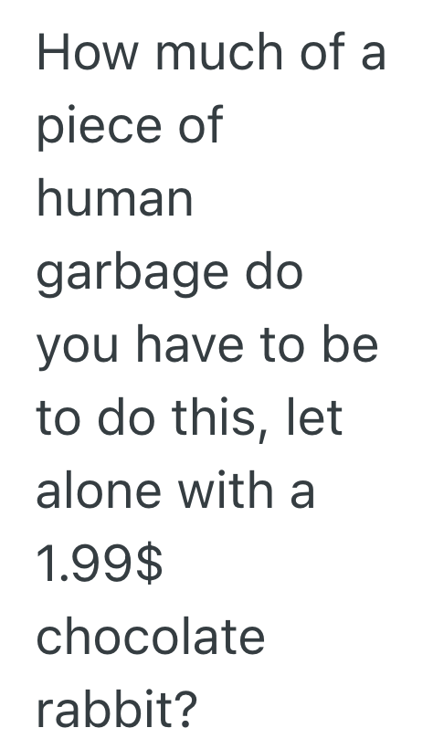 Screenshot 2025 06 30 at 3.32.24 PM Unhinged Customer Consumes Entire Chocolate Bunny In Front Of Cashier, And Then He Tries To Convince The Cashier To Let Him Return It