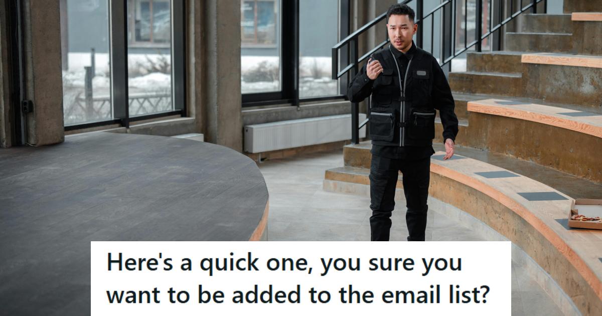 Security Guard walking through the main part of the building