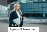 Boss Tried To Blame Her For Budget Issues, So When She Quit On The Spot, The Office Fell Into Complete Chaos