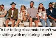 A Girl Keeps Joining Them For Lunch Without Permission, So They Tell Her To Go Away Because She’s A Gossip