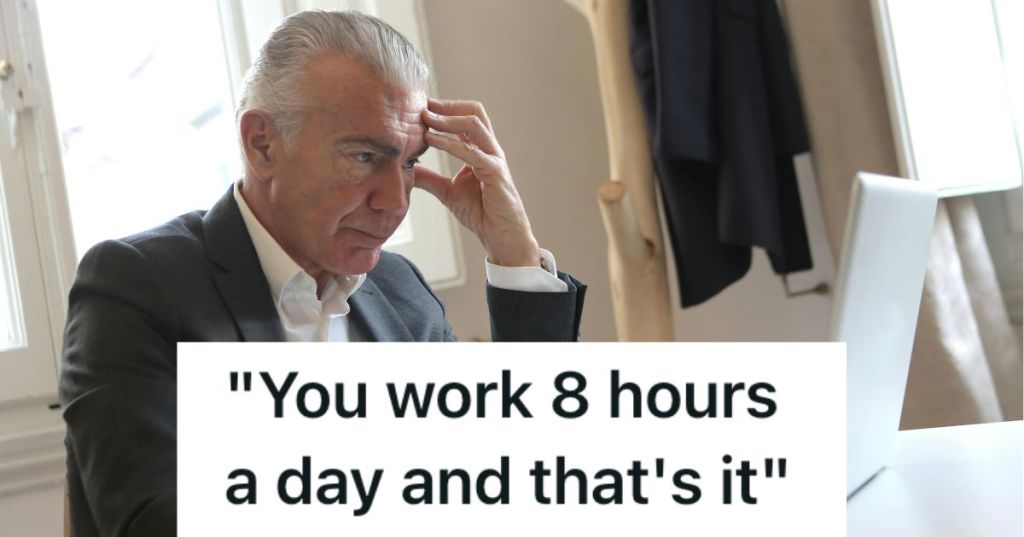 Man looking stressed at computer