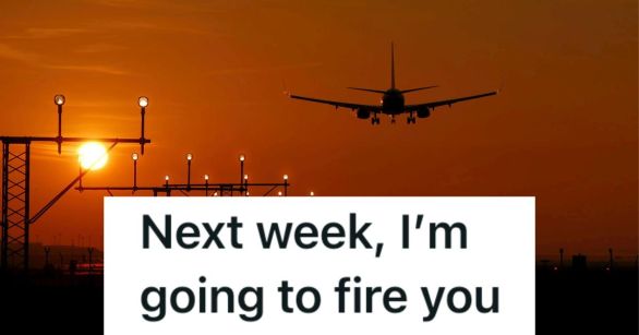 Plane taking off in the sunset