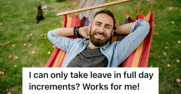Man smiling on hammock
