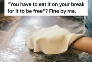 His Boss Said He Wasn’t Allowed To Bring Food Home, So He Took His Break During A Ridiculously Busy Time