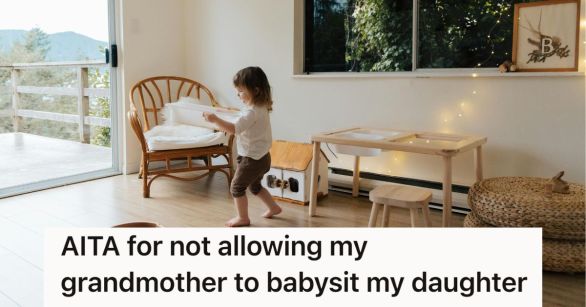 A young child playing alone