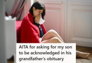 Niece Asked For Her Son To Be Included In Her Uncle’s Obituary, But Now Her Cousin Is Ignoring Her Request