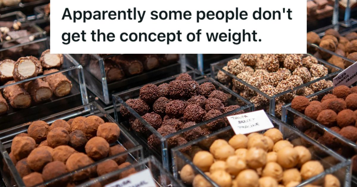 Employee Tried To Explain The Best Way To Arrange Candy In A Gift Box, But The Customer Didnt Understand Candy story showcasing different kinds of treats and sweets