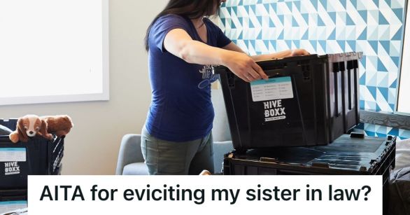 Woman packing up boxes in the bedroom