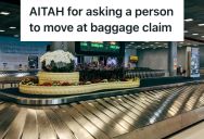 Passenger Tried To Cut In Line And Blocked His View At Baggage Claim, So He Confronted Him With Rude Remarks