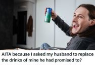 Pregnant Woman’s Husband Took Some Of The Drinks She Bought For Herself, And She Got Upset When He Forgot To Replace Them
