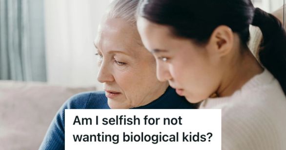 Elderly woman and a younger one having a serious conversation with each other