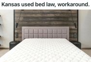 Selling A Used Mattress In Kansas Is Illegal, So A Man Came Up With A Creative Way To Dispose Of His Old One