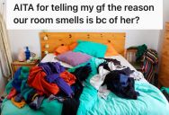 Woman Made A Joke About Her Girlfriend’s Dirty Pile Of Laundry, But She Got Offended And Cried In The Closet