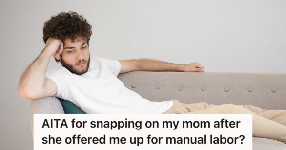 Young man feeling tired while lying on the couch