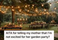 Son Wasn’t Happy About Being A Server At His Mom’s Garden Party, But She Accused Him Of Ruining Her Excitement