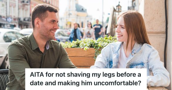 Man and woman enjoying their casual outdoor date