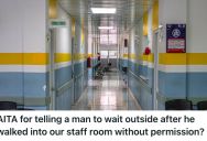 Employee Told A Stranger Not To Walk In The Staff Room Without Permission, But When He Found Out Who The Stranger Was, He Was Worried It Might Cost Him His Job