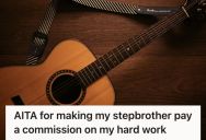Man Charged His Stepbrother For A Custom Guitar Paint Job, But His Mom Called Him Greedy For Charging Family